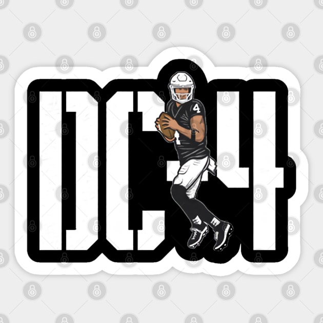 Derek Carr DC-4 Sticker by Chunta_Design